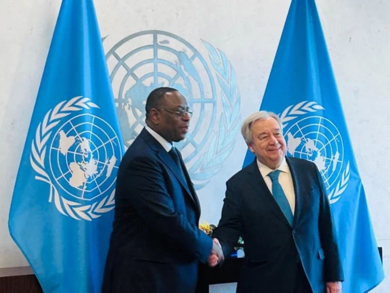 Macky Sall reçu par Antonio Guterres, secrétaire général de l'ONU