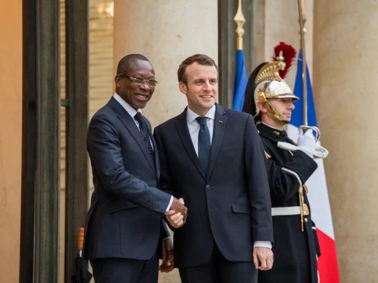 Patrice Talon et Emmanuel Macron